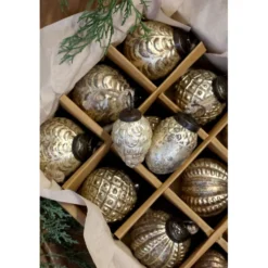 Chic Antique Weihnachtskugeln in einer Schachtel 12er Set
