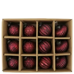 Chic Antique Weihnachtskugeln in einer Schachtel 12er Set