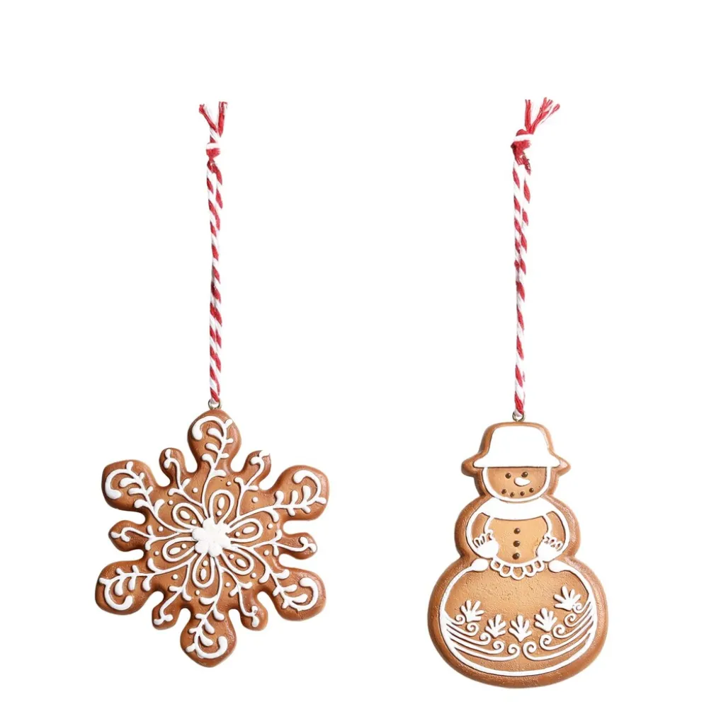 Chic Antique Weihnachtsplätzchen Aufhänger 2er-Set