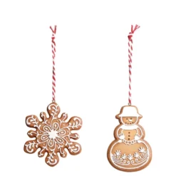 Chic Antique Weihnachtsplätzchen Aufhänger 2er-Set