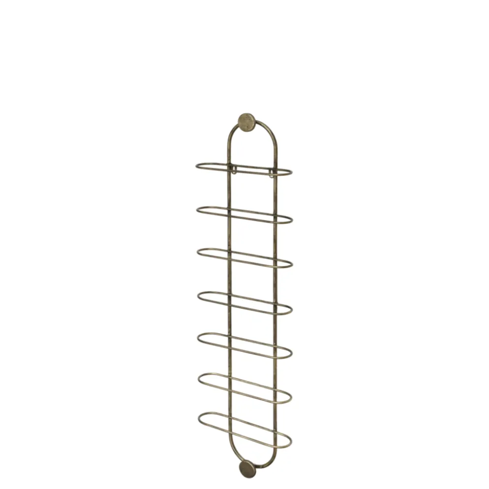 Chic Antique Weinhalter für die Wand – Weinregal in Messing
