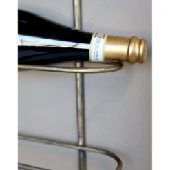 Chic Antique Weinhalter für die Wand – Weinregal in Messing