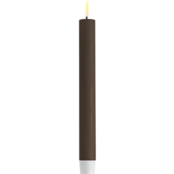 Deluxe Homeart LED 2er Set Stabkerze Real Flame