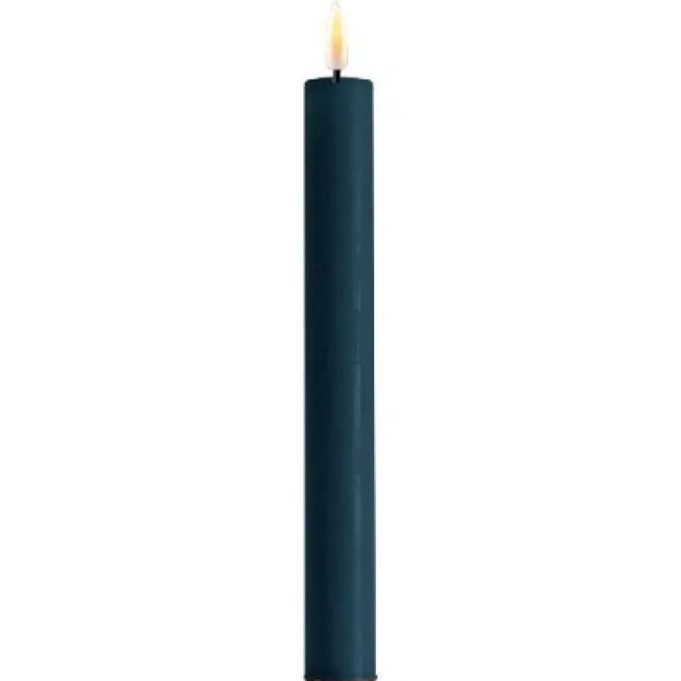 Deluxe Homeart LED 2er Set Stabkerze Real Flame