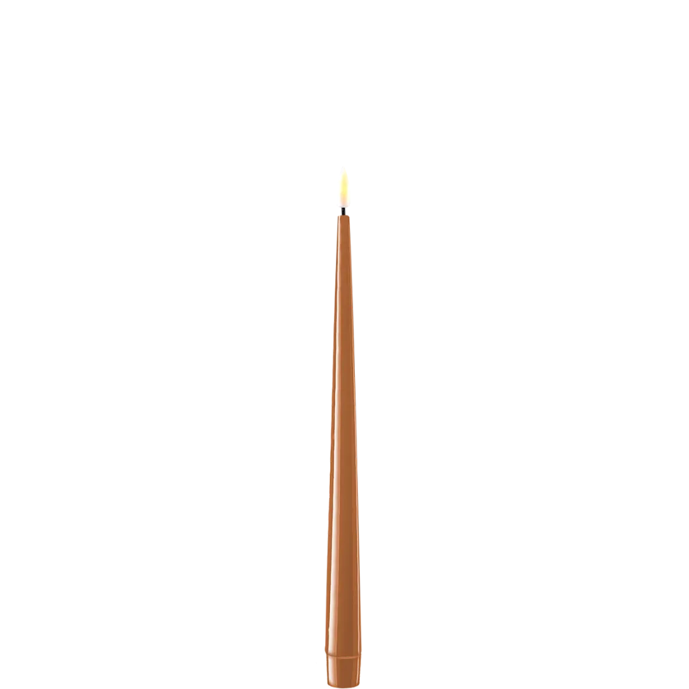 Deluxe Homeart LED Stabkerze mit Lack Real Flame 2er Set