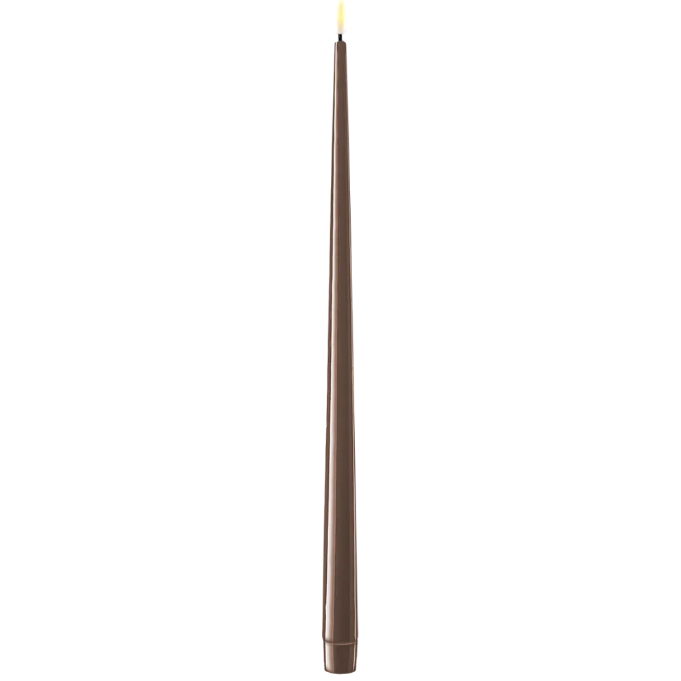Deluxe Homeart LED Stabkerze mit Lack Real Flame 2er Set