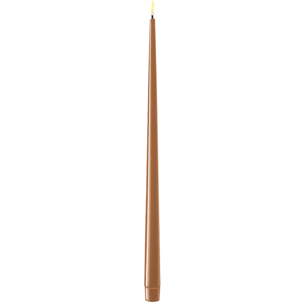 Deluxe Homeart LED Stabkerze mit Lack Real Flame 2er Set