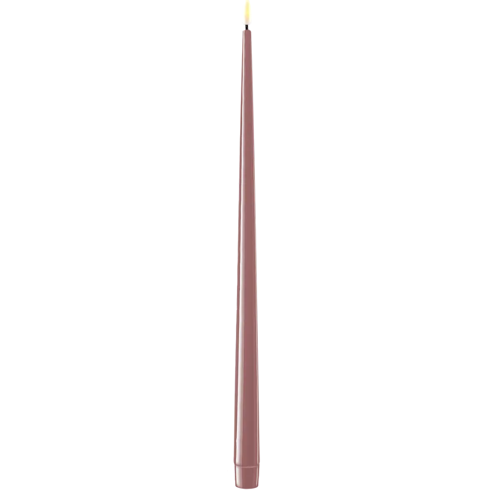 Deluxe Homeart LED Stabkerze mit Lack Real Flame 2er Set