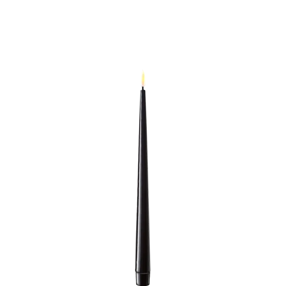 Deluxe Homeart LED Stabkerze mit Lack Real Flame 2er Set