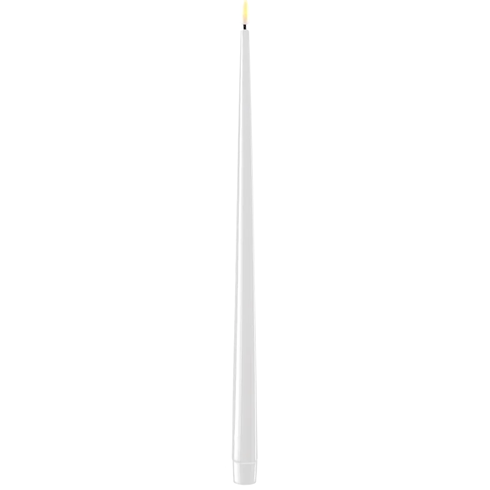Deluxe Homeart LED Stabkerze mit Lack Real Flame 2er Set