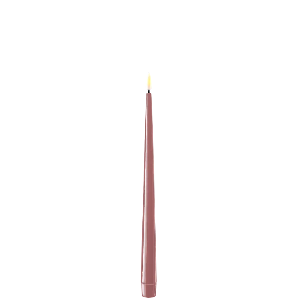 Deluxe Homeart LED Stabkerze mit Lack Real Flame 2er Set