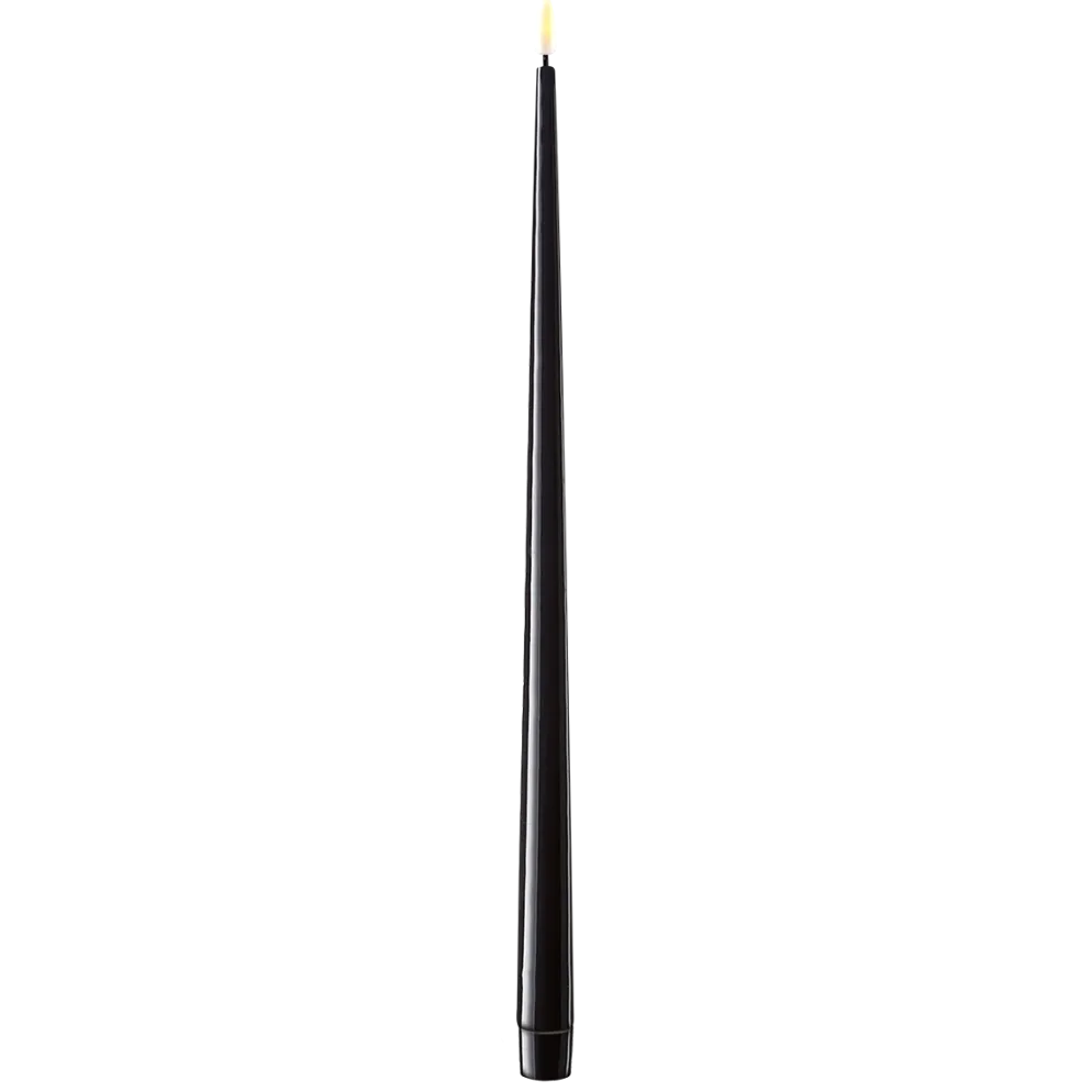 Deluxe Homeart LED Stabkerze mit Lack Real Flame 2er Set