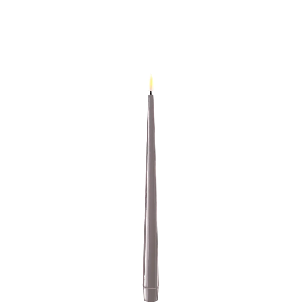 Deluxe Homeart LED Stabkerze mit Lack Real Flame 2er Set