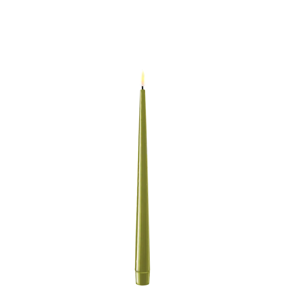 Deluxe Homeart LED Stabkerze mit Lack Real Flame 2er Set