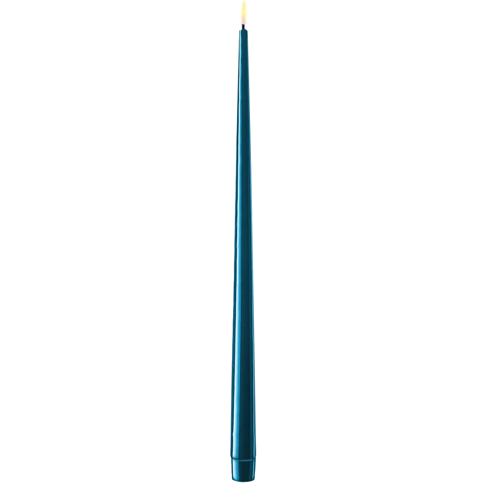 Deluxe Homeart LED Stabkerze mit Lack Real Flame 2er Set