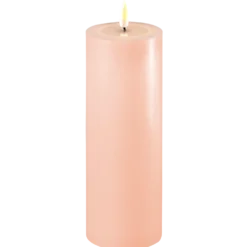 Deluxe Homeart LED Stumpenkerze Real Flame rosa