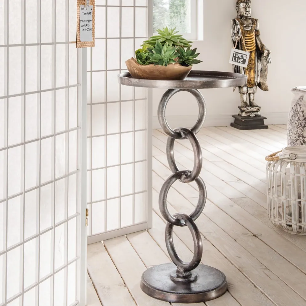 Faktorei Beistelltisch Ølby aus Aluminium