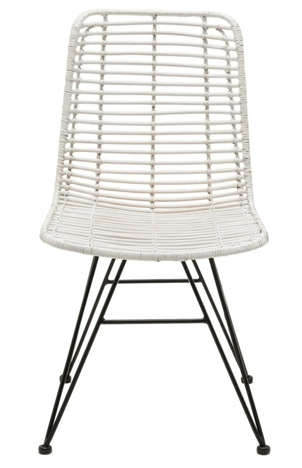 Faktorei Rattan-Stuhl mit Metall Gestell