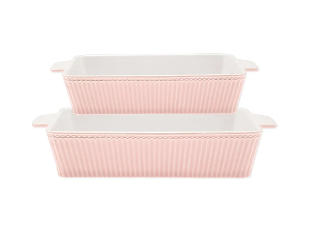 GreenGate Auflaufform Alice rechteckig 2er Set
