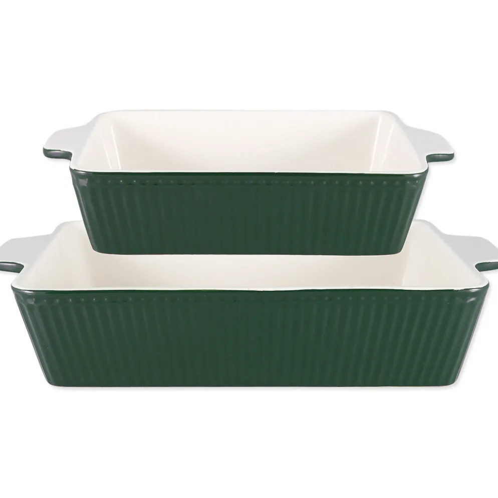 GreenGate Auflaufform Alice rechteckig 2er Set