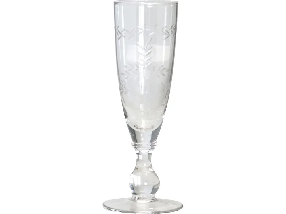 GreenGate Champagner Glas Sektglas mit Schliff