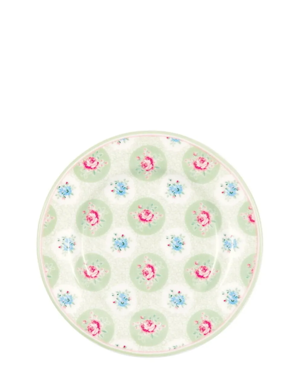 GreenGate Dessertteller Elle pale green