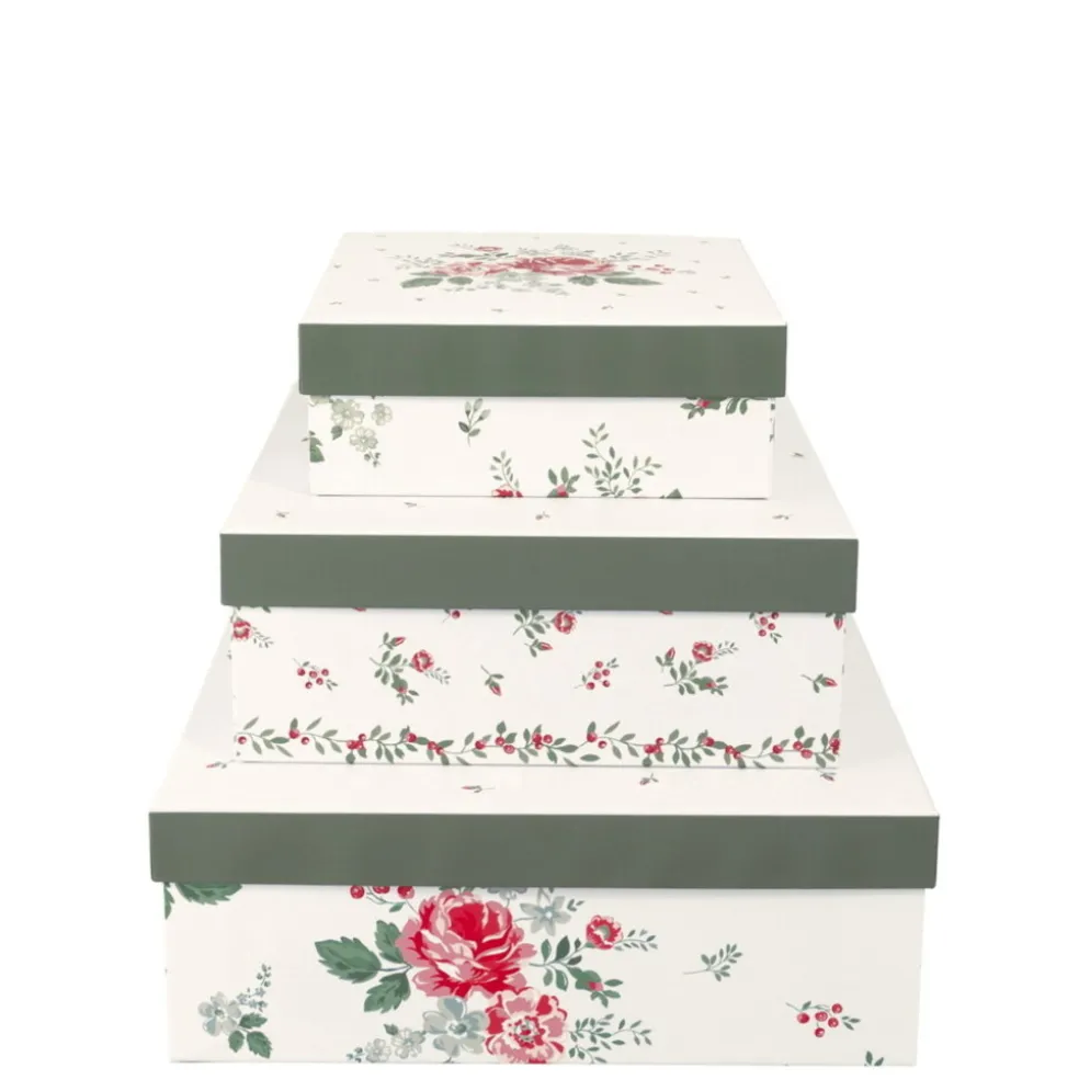 GreenGate Geschenkboxen Erica White 3er-Set