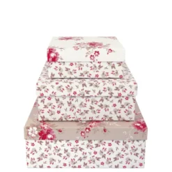 GreenGate Geschenkboxen Marie Red 3er-Set
