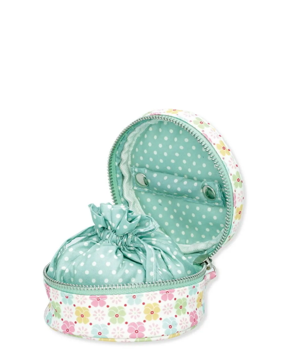 GreenGate Schmucktasche Edie türkis, rosa