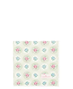 GreenGate Stoffserviette Elle mit Spitze pale green