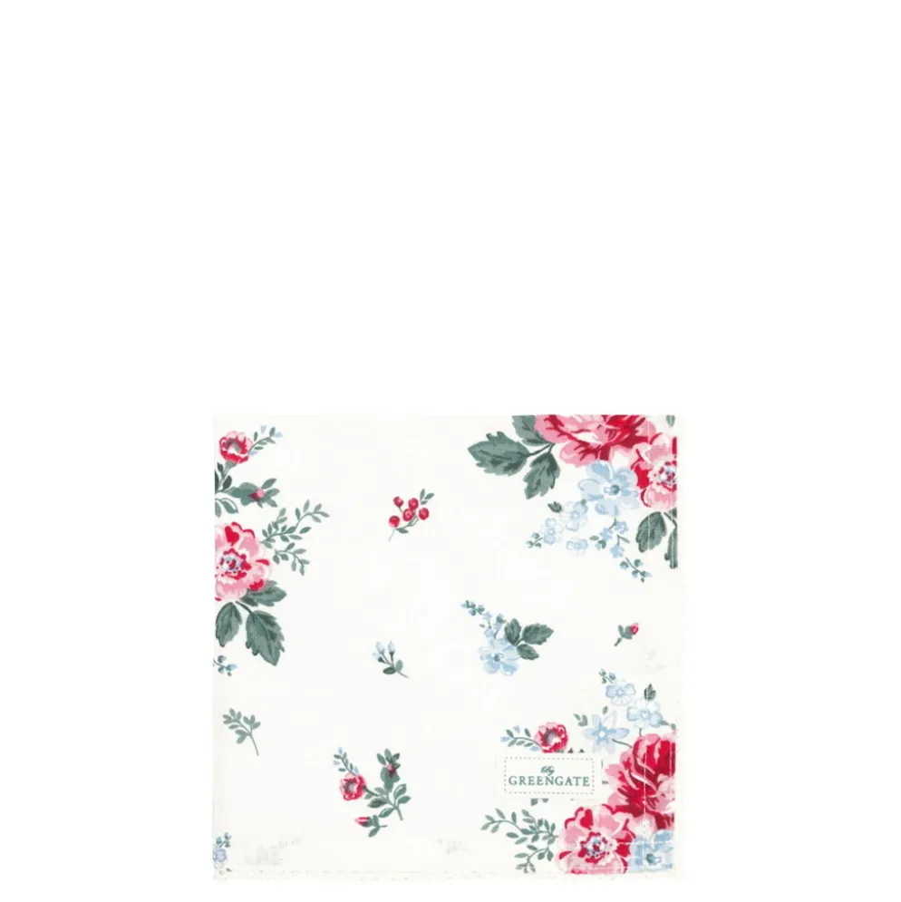 GreenGate Stoffserviette Erica White mit Spitze