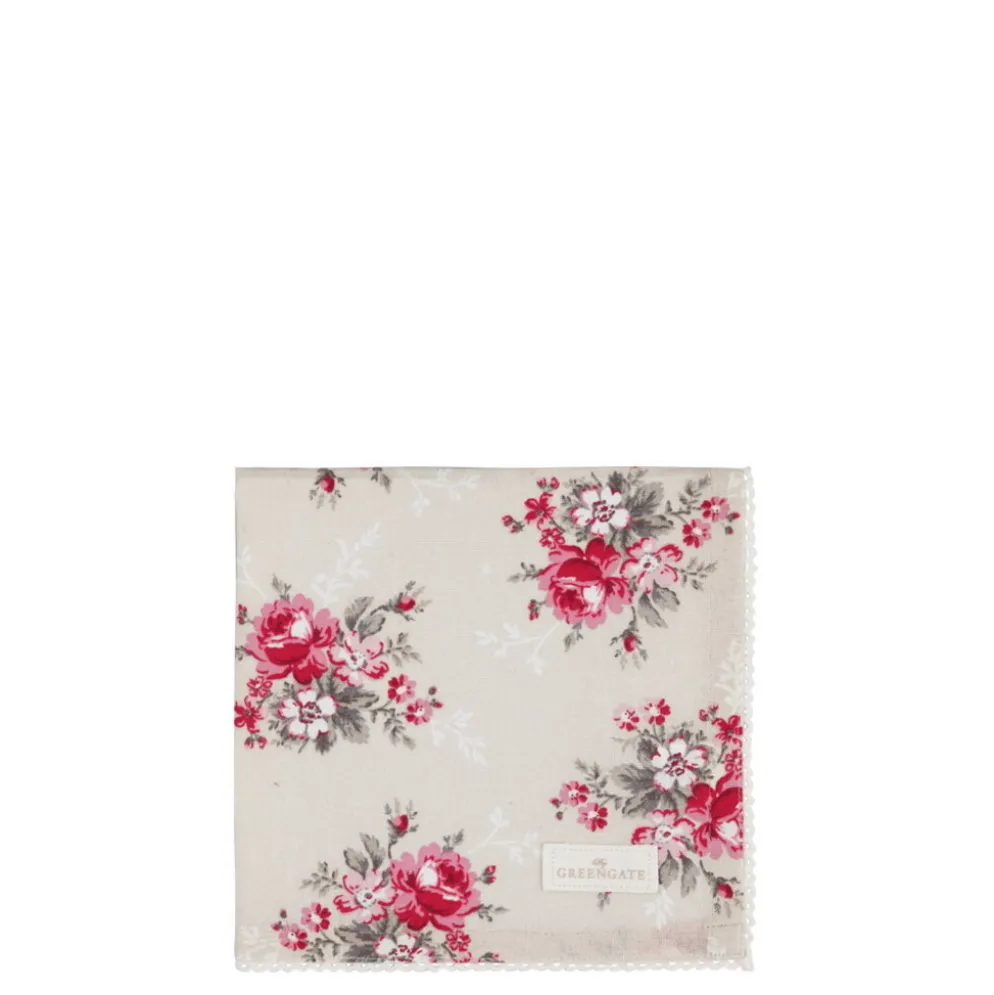 GreenGate Stoffserviette Marie Beige mit Spitze