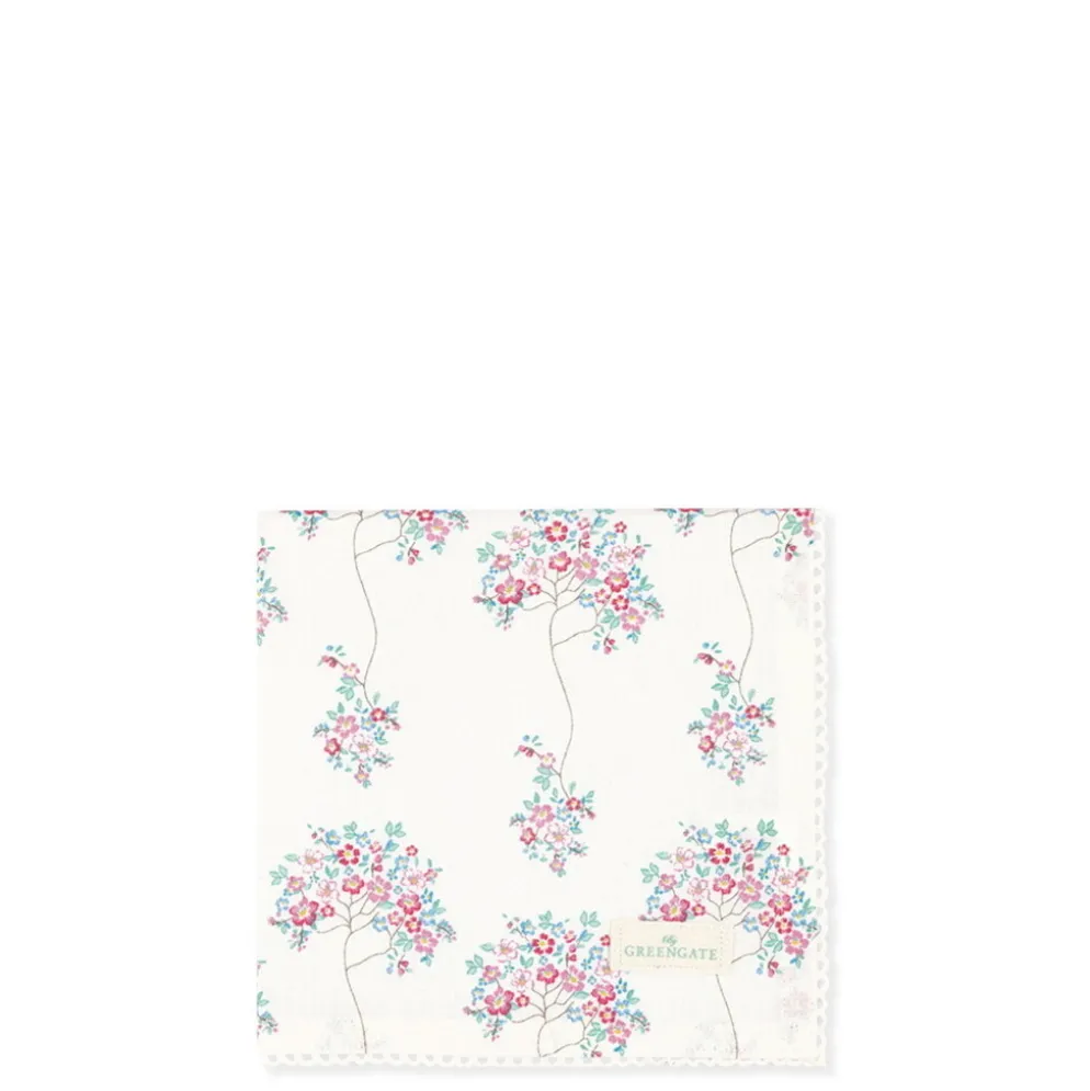 GreenGate Stoffserviette mit Spitze Desdemona white