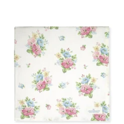 GreenGate Tischdecke Josefina white 150x150cm