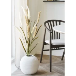House Nordic Große Bodenvase Weiß