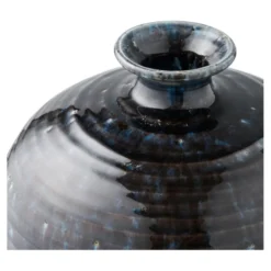 House Nordic Keramik-Bodenvase Dunkelblau