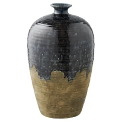 House Nordic Keramik-Bodenvase Dunkelblau