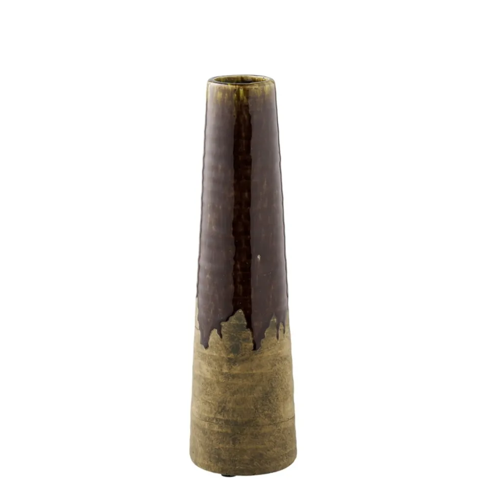 House Nordic Keramik Vase Braun