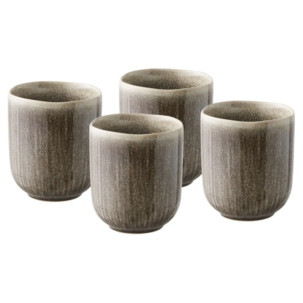 House Nordic Viola Mug Mug Grau 4er Set