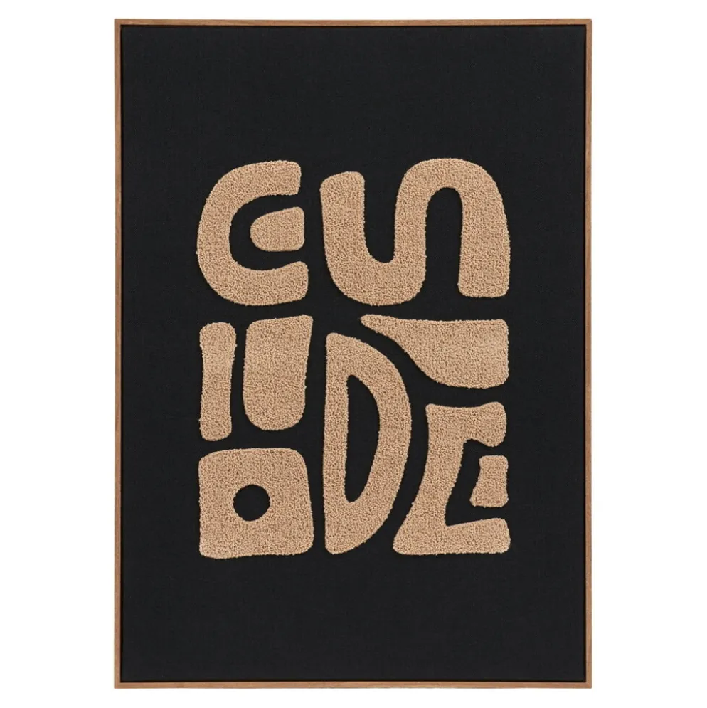House Nordic Wanddekoration Tine Beige/Schwarz 50x70 cm