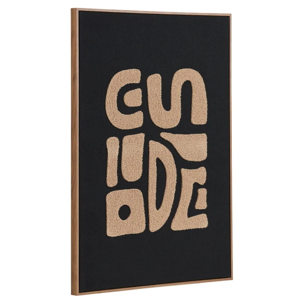 House Nordic Wanddekoration Tine Beige/Schwarz 50x70 cm
