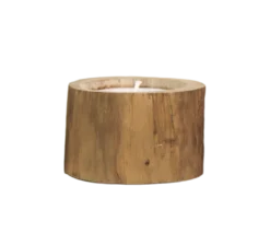 HSM Collection Naturholz Kerze Teak