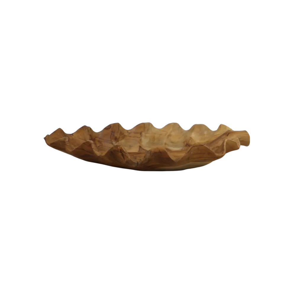 HSM Collection Obstschale Leaf Teakholz