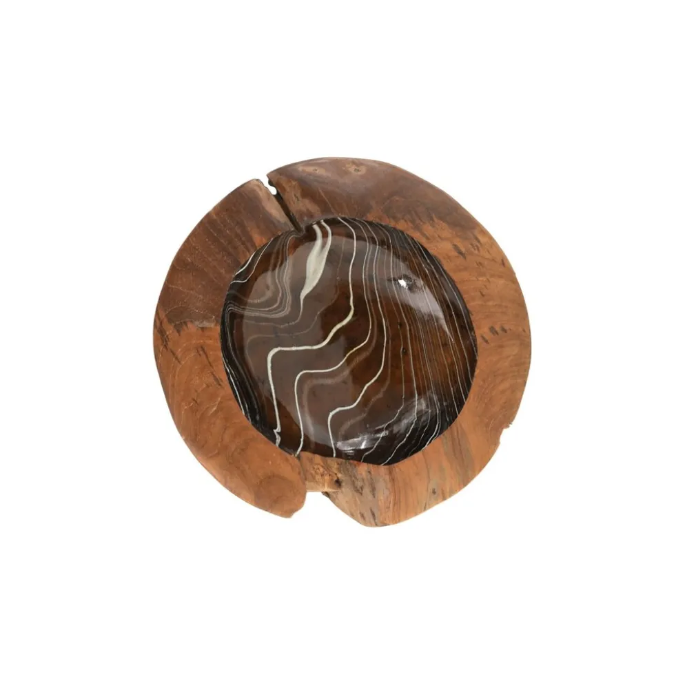 HSM Collection Obstschale Teakholz mit Epoxy