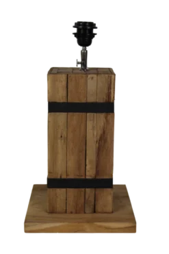 HSM Collection Tischlampe Singa Teak/Eisen