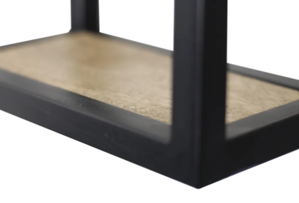 HSM Collection Wandregal Levels aus Mangoholz und Eisen