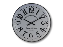 HSM Collection Wanduhr Roman weiß