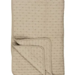 IB Laursen Baumwoll-Quilt mit Kreuzstichen