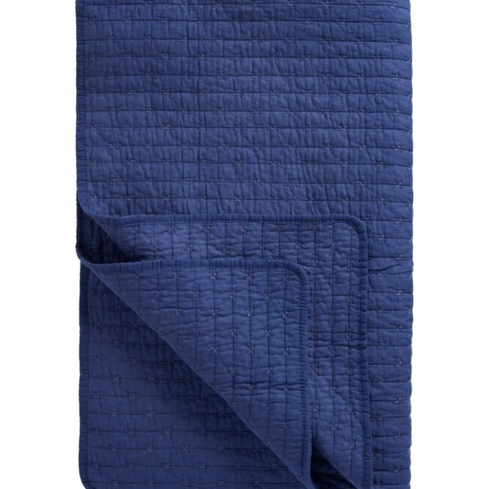 IB Laursen Baumwoll-Quilt mit Kreuzstichen