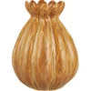 IB Laursen Blumenvase mit unregelmäßigen Rillen clay
